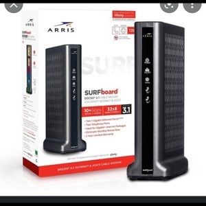 ARRIS SURFboard DOCSIS 3.1 Internet & Voice Modem for Xfinity, Model T25 (Black)